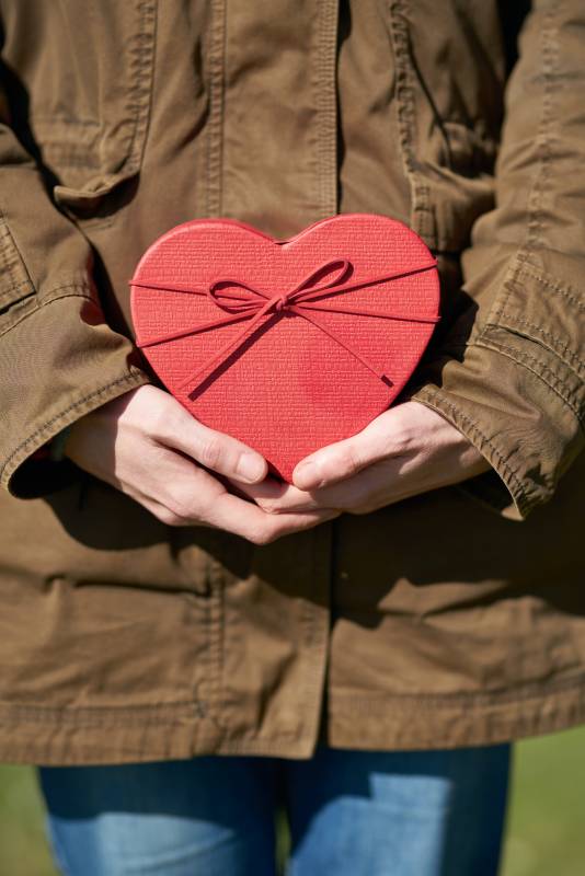 Valentine - heart box